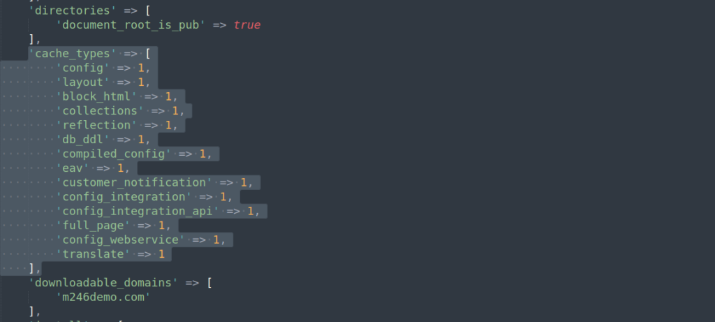 Magento 2 Cache types